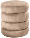 IV Interior Concept Taburete cu spatiu de depozitare, VOGUE 40cm catifea champagne greige (A-48636 VC)