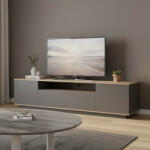 FDY Comoda TV Winary, culoare sonoma-antracit, 180 x 44.5 x 44.5 cm