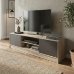 FDY Comoda TV Sasora, nuanta sonoma-antracit, 150 x 35 x 41.5 cm