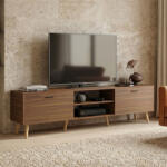 FDY Comoda TV Goryna, culoare nuc, 180 x 35 x 48.6 cm