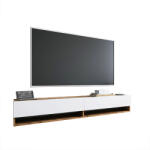FDY Comoda TV suspendata Handora, culoare alb-stejar, 180 x 31.5 x 29.5 cm