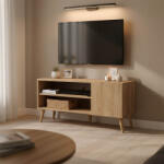 FDY Comoda TV Oriava, culoare sonoma, 90 x 32 x 46 cm