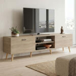 FDY Comoda TV Goryna, culoare sonoma, 180 x 35 x 48.6 cm