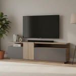 FDY Comoda TV Vendora, culoare sonoma-antracit, 150 x 29.5 x 46.3 cm
