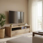 FDY Comoda TV Podiora, nuanta sonoma, 120 x 45 x 42.5 cm