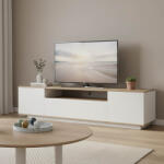 FDY Tv stand Winey pakoworld in sonoma-white color 180x44.5x44.5cm