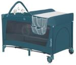 Lionelo Patut pliant, Lionelo, Flower, Cu doua nivele, Cu arcada, Geanta transport, Masuta de infasat, Bara cu jucarii, Fereastra laterala, 120x60 cm, Conform cu standardele europeane de securitate EN 716 si 