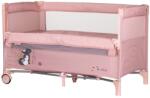 Chipolino Patut pliabil Chipolino Relax pink marshmallow cu laterala culisanta (KOSIRE259PM) - kidscare