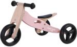 Free2Move Bicicleta/tricicleta fara pedale, Free2Move, Din lemn, 2 in 1, Functie de bicicleta echilibru, Scaun reglabil, Roti ajustabile, Manere antiderapante, Varsta 1-3 ani, Conform cu standardele europene EN