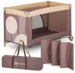 Petite& Mars Patut pliant, Petite& amp; Mars, Nyja, 120 x 60 cm, Cu roti, Functie de tarc, Pliere compacta, Include geanta de transport, Intrare laterala cu fermoar, Pereti din plasa, Pana la 15 kg, 0-30 luni, Moc
