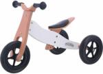 Free2Move Bicicleta/tricicleta fara pedale, Free2Move, Din lemn, 2 in 1, Functie de bicicleta echilibru, Sa reglabila, Manere antiderapante, Roti ajustabile, 18 luni - 3 ani, Conform cu standardele europene EN7
