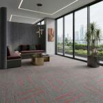 Polaris Мокетни плочи Grey Red | Сиви с червени ивици | 100x25cm | Цена 28, 92€