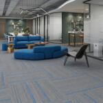 Polaris Мокетни плочи Grey Blue | Сиви със сини ивици | 100x25cm | Цена 28, 92€