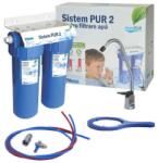 AquaPUR Filtru apa potabila in 2 trepte Aquapur PUR 2, reduce gustul si mirosul de clor, elimina nisip, rugina, namol (AQUA03220211020) - filtru-de-apa Filtru de apa bucatarie si accesorii