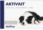 VetPlus Aktivait Medium and Large Breed, 1 tableta (*60 tablete/cutie), Susține Funcția Cerebrala la Câini Seniori