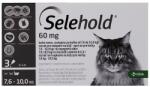KRKA Selehold Cat 60 mg antiparazitar extern si intern pisici talie mare (7.6 - 10 kg), 3 pipete - vetdiscount