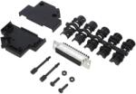 Amphenol Conector D-Sub 25 Pin Mamă pe Cablu (L17DTPK-P-25+L77DB25SST)