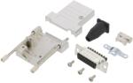 Amphenol Conector D-Sub 15 pini mamă, terminal șurub (L17DTSL15-RG-LJS-T+L77DA15SST)