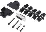 Amphenol Conector D-Sub 15 pini mamă, 45° (L17D45PK-P-15+L77DA15SST)