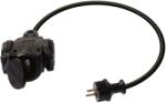as - Schwabe Prelungitor Alimentare AS SCHWABE 3G1, 5mm2 0, 3m Negru 3 Prize Cod 60450 (60450)