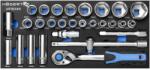 Högert Technik Set Chei Tubulare 28 Bucăți 1/2 HT7G149 (HT7G149) Trusa unelte