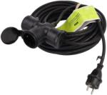Goobay Prelungitor alimentare Goobay 3G1, 5mm2 25m negru 3 prize cod 65439 (65439)