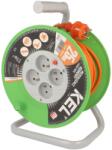 kel Prelungitor alimentare bobinat cu 4 prize PVC portocaliu 3x1mm2 (W-97044)