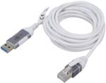 Goobay Cablu USB 3.0 RJ45 15m alb Goobay (74384)