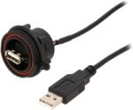 Bulgin Cablu USB BULGIN Buccaneer USB A 0, 5m IP68 (PX0844/A/0M50/A)