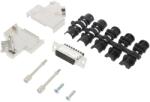 Amphenol Conector D-Sub 15 pini mamă unghi 45° (L17D45ZK15+L77DA15SST)