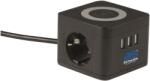 as - Schwabe Prelungitor Alimentare AS SCHWABE 3G1, 5mm2 1, 5m 5 Prize PVC Negru 18220 (18220)