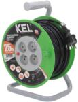 kel Prelungitor Bobinat 4 Prize PVC Negru 3x1.5mm2 (W-97370)