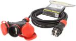 kel Cablu prelungitor 3 prize, 5m, negru (W-01186)