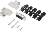 Amphenol Conector D-Sub 15 Pin Tată 45° (L17D45ZK15+L717DA15PST)