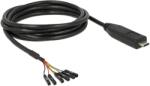 Delock Cablu USB C 2.0 DELOCK 2m 26AWG 1pin x6 Negru 63946 (63946)