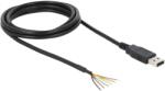 Delock Cablu USB 2.0 DELOCK 1.8m USB A Negru 26AWG Model 83527 (83527)