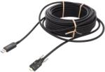 Delock Cablu optic USB A la USB C DELOCK 15m 10Gbps negru 83208 (83208)