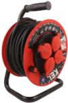 kel Prelungitor alimentare KEL 3x2, 5mm2 bobinat cu 4 prize, negru (W-98688)