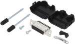 Amphenol Conector D-Sub 15-Pin Mamă Drept (L17DPPK15-BK+L77DA15SST)