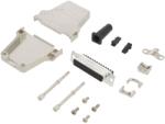 Amphenol Conector D-Sub 25 pini mamă cu șuruburi (L17DTZF25-LJS-RG+L77DB25SST)