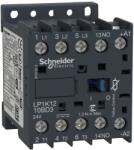 Schneider Electric Contactor cu 3 poli și 3 contacte auxiliare, 24VDC 12A (LP1K1210BD3)