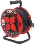 kel Prelungitor alimentare KEL 3x1, 5mm2 30m 4 prize gumă negru (W-97055)
