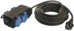 as - Schwabe Prelungitor alimentare AS SCHWABE 10m 3G1, 5mm2 4 prize negru cod 860602 (860602)