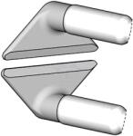 JBC TOOLS Vârf 12mm lamă plată JBC TOOLS - 2 bucăți (W14012F)