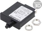 SCHURTER Întrerupător de supracurent Unom: 240VAC 28VDC 5A SPST Poli: 1 (4410.0099)