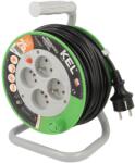 kel Prelungitor alimentare 25m 4 prize negru (W-97369)