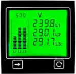 TRUMETER Aparat de măsură de putere pe panou 1-fazată, 3-fazată (APM-PWR-APO)