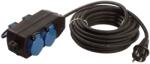 as - Schwabe Prelungitor Alimentare AS SCHWABE 10m 3G1, 5mm2 4 Prize Negru Cod 860605 (860605)