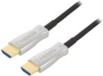 Qoltec Cablu HDMI Optic 2.0 30m Negru (50474)
