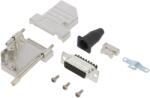 Amphenol Conector D-Sub 15 pini mamă 45° pe cablu (L17DTSL15-RG-LJS-S+L77DA15SST)